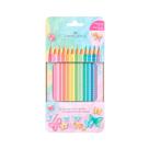 Lápis de Cor Triangular 12 Cores Sparkle Pastel Faber-Castell Lápis de Cor Triangular 12 Cores Sparkle Pastel Faber-Castell