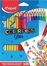 Lapis De Cor Triangular Color Peps 36 Cores