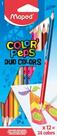 Lapis De Cor Triangular Color Peps Duo 12Lapis 24Cores