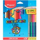 Lapis de COR Triangular Color PEPS STAR 24UNDS/30CORES Estojo