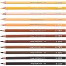 Lapis De Cor Triangular Mega Soft Tons De Pele 12Cores