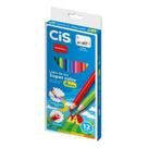 Lápis de Cor Triangular Super Color 12 Cores - CIS - Lápis de Cor Triangular Super Color 12 Cores - CIS -