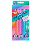 Lápis de Cor Triangular Tons Pastel com 12 Cores - Tris