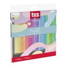 Lápis De Cor Tris Redondo Vibes Pastel 24 Cores E 1 Lápis Preto 6B Ref: 607719