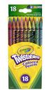 Lápis de Cor Twistables Crayola, Cores Sortidas 18 un (20 pacotes)