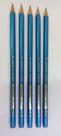 Lápis de escrever sextavado n 3 cor azul metálico 1600 pct com 12 unidades