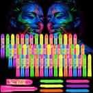 Lápis de pintura facial Tenceur Glow in the Dark 48 unidades de luz UV
