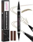 Lápis de sobrancelha LAVONE 2 em 1 à prova d'água com microblading de 2 pontas