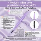 Lápis de Sobrancelha Ponta Fina 2 em 1 Ruby Rose com Escova Lápis de Sobrancelha Ponta Fina 2 em 1 Ruby Rose com Escova