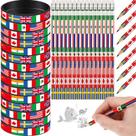 Lápis e pulseiras Crosree World Flags x60 com borracha
