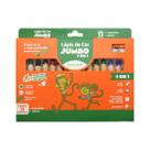 Lápis Especial Jumbo 13 Cores 4 Em 1 + Apontador + Pincel