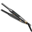 Lápis Flat Iron Ficzcfy Mini de 3/10" para cabelos curtos cinza