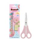 Lapis Grafite + Borracha + Apontador Kit Escolar Tema Donut + Tesoura - Leo E Leo