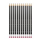Lápis grafite com borracha Faber-Castell kit com 12 unidades