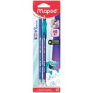 Lápis Grafite HB Maped Kidy Learn com Borracha e Apoio de Dedo