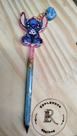 Lápis infinito em resina epóxi e chaveiro do stitch tomando sorvete - esplendor resinas