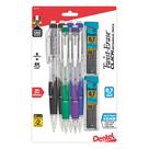 Lápis Mecânico Pentel Twist-Erase 0,7mm Kit com 6 Unidades e Grafite