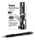 Lápis Mecânico Pentel Twist-Erase III 0,5mm Preto Pacote com 12 Lápis Mecânico Pentel Twist-Erase III 0,5mm Preto Pacote com 12