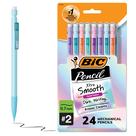 Lápis mecânicos BIC Xtra-Smooth Pastel 0,7 mm 24 unidades