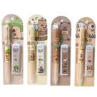 Lápis mecânicos MOZXIRZ Cute 0,5 mm com recargas Capybara 4 unidades Lápis mecânicos MOZXIRZ Cute 0,5 mm com recargas Capybara 4 unidades