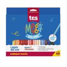 Lápis Mega Soft Color com 60 Cores - Tris