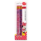 Lápis Preto com Borracha HB Com 4 Molin - Minnie Mouse