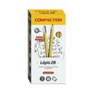 Lápis Preto Compactor Hexagonal 2B c/Borracha C/72 002062029