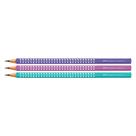 Lápis Preto Eco Lápis Faber Castell Sparkle Lilás N2