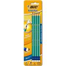 Lápis Preto Evolution HB2 4 Unidades BIC com Borracha Lápis Preto Evolution HB2 4 Unidades BIC com Borracha