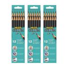 Lápis preto grafite N2 Ecolápis Multicolor Kit 3 com 12 unidades