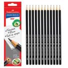 Lápis Preto Grafite Nº2 HB Max Sextavado 1205 - Caixa c/ 12 Unidades Faber Castell
