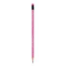 Lápis Preto HB Borracha Collection Line Up Rosa -Tris