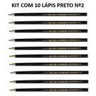 LÁPIS PRETO Nº2 SEXTAVADO KIT 10 UN ECO MULTI COLOR GRAFITE