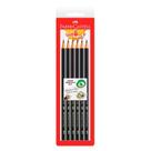 Lápis preto NR 2 Sextavado SM/1205SL6P5 com 6 unidades - Faber-Castell