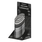 Lapis Preto Redondo Carbon Line C/Borracha