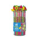Lapis Preto Redondo Decorado Cis Borracha Frutas 4 Mod. (S)