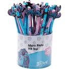 Lapis Preto Redondo Decorado Stitch Top Hb C/Borracha