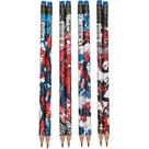 Lápis Preto Sextavado Decorado SPIDER-MAN HB Nº2 com Borracha Pote com 48
