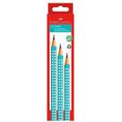 Lápis preto sparkle azul nr 2B triangular SPKAZ 12 unid Faber Castell - Faber-Castell
