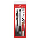 Lapiseira 0.5mm Poly Slim Office Cinza e Preta SM/05SLIMOFCP com 2 unidades - Faber-Castell Lapiseira 0.5mm Poly Slim Office Cinza e Preta SM/05SLIMOFCP com 2 unidades - Faber-Castell