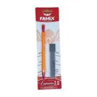 Lapiseira 2.0 laranja c/ refil de grafite famix Lapiseira 2.0 laranja c/ refil de grafite famix