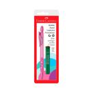 Lapiseira Faber-Castell Bubble Rosa Pastel Color 0.5mm com Mina Refil 0.5mm Lapiseira Faber-Castell Bubble Rosa Pastel Color 0.5mm com Mina Refil 0.5mm