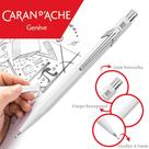 Lapiseira Office 0.7mm Caran D'Ache Cromada Branca 844