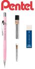 Lapiseira Pentel Sharp 0,5mm RS Claro + Grafite + Borrachas