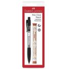 Lapiseira Poly Click Mix 2.0mm Preta + 6 Minas de Grafite - FABER-CASTELL