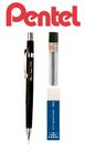 Lapiseira Tecnica Pentel 0,5mm P-205 Sharp Preta + Itens Lapiseira Tecnica Pentel 0,5mm P-205 Sharp Preta + Itens
