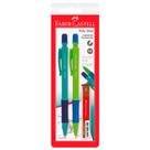 Lapisiera Poly Slim 0.5mm Azul e Verde - Faber-Castell