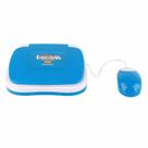 Laptop de aprendizagem bilíngue Shanrya Kids Inglês Espanhol Azul