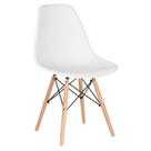 Laraz, Cadeira Charles Eames Eiffel Dsw - Branco - Madeira clara