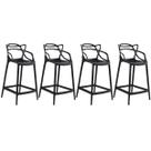 Laraz Home Decor, Kit 4 Banquetas Médias Masters Allegra 66 cm Laraz Home Decor, Kit 4 Banquetas Médias Masters Allegra 66 cm